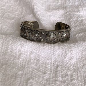 Sterling Silver sea turtle cuff bracelet